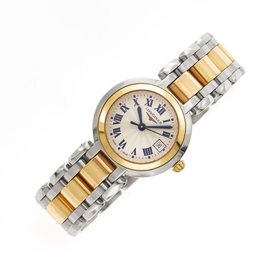 Lot 2074 - Longines Rose Gold, Stainless Steel 'Primaluna' Wristwatch
