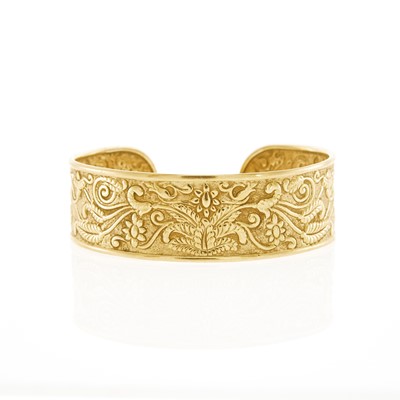 Lot 2109 - Gold Cuff Bracelet