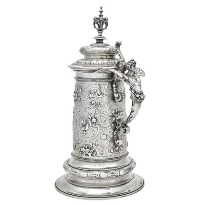 Lot 196 - Austrian Silver Covered Tankard