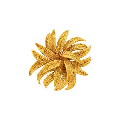 Lot 184 - Van Cleef & Arpels Gold Clip-Brooch, France