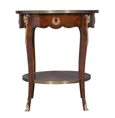 Lot 186 - Louis XV/XVI Transitional Style Gilt-Metal Mounted Kingwood Occasional Table