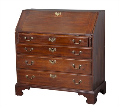 Lot 171 - Chippendale Mahogany Slant-Front Desk