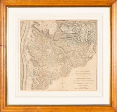 Lot 71 - Two excellent Faden plans of the Battle of Saratoga with the rare overlays