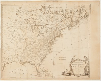 Lot 79 - A French & Indian War era English map of North America