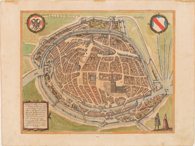 Lot 89 - Braun and Hogenberg's views of Lyon and Strasbourg