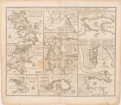 Lot 30 - With thirteen small plans of colonial towns and sea ports including Charleston