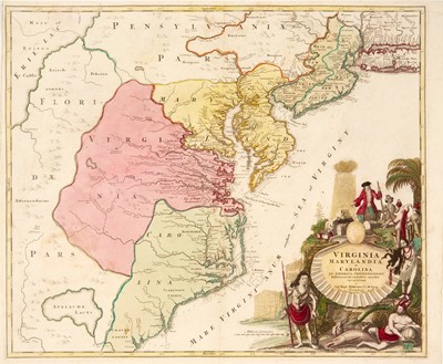 Lot 74 - Map created to encourage German emigration to the colonies