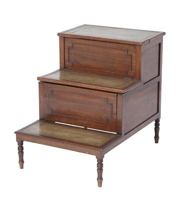 Lot 340 - George III Mahogany Bed Steps