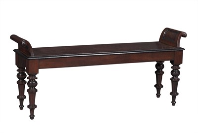 Lot 278 - Regency Style Part Ebonized Mahogany Bench