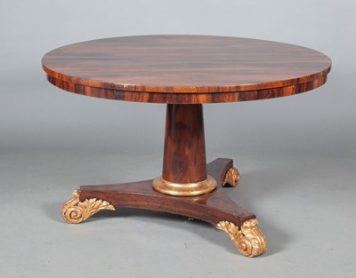 Lot 316 - Regency Parcel Gilt Rosewood Center Table