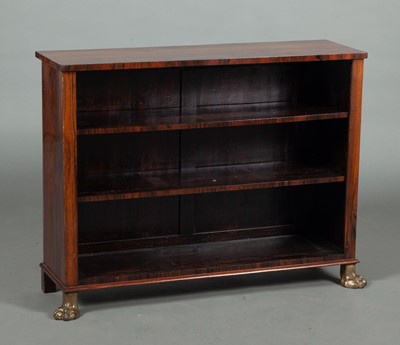 Lot 343 - Regency Parcel Gilt Rosewood Low Bookcase