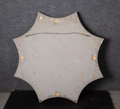 Lot 373 - Mother of Pearl Inlaid Star-Form Mirror