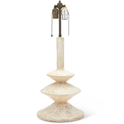 Lot 371 - Painted Plaster Table Lamp