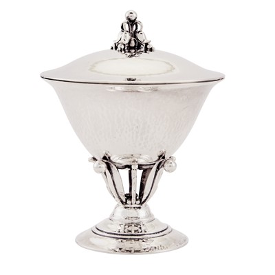 Lot 278 - Georg Jensen Sterling Silver Covered Compote