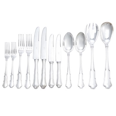 Lot 215 - Gianmaria Buccellati Sterling Silver "Savoy" Pattern Flatware Service