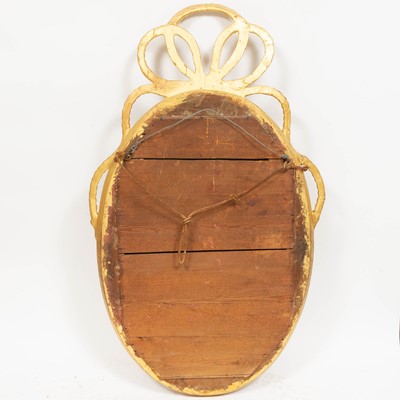 Lot 339 - Napoleon III Style Giltwood Ribbon Mirror