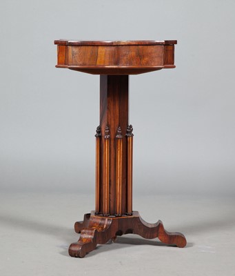 Lot 337 - Victorian Inlaid Rosewood Work Table