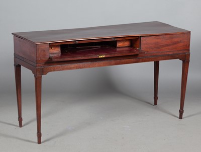 Lot 336 - Edwardian Inlaid Mahogany Secretaire Dressing Table