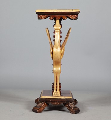 Lot 370 - Continental Stained and Giltwood Egret Table