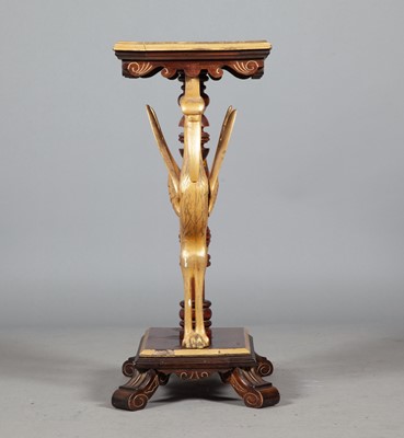 Lot 370 - Continental Stained and Giltwood Egret Table