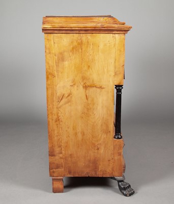 Lot 357 - Biedermeier Part Ebonized Birch Fall Front Secretary