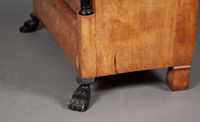 Lot 357 - Biedermeier Part Ebonized Birch Fall Front Secretary