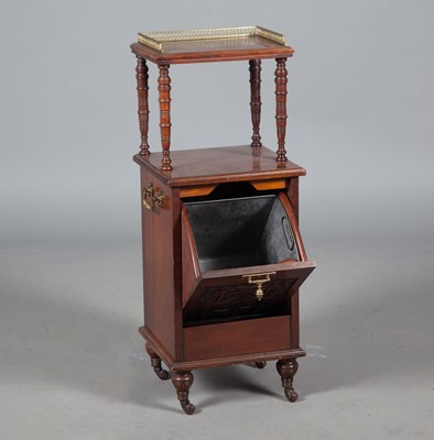 Lot 342 - Victorian Mahogany Coal Cabinet