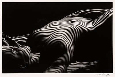 Lot 651 - Lucien Clergue. Nu zèbre, New York