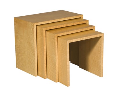 Lot 631 - Peter Marino Nest of Four Maple Tables