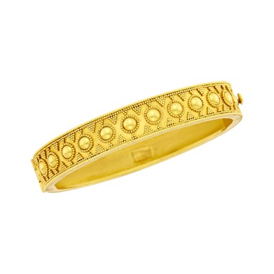 Lot 18 - Ilias Lalaounis Gold Bangle Bracelet