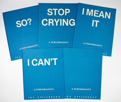 Lot 327 - Ida Applebroog's Blue Books