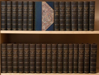 Lot 54 - A finely bound, early, and complete set of Dickens's works