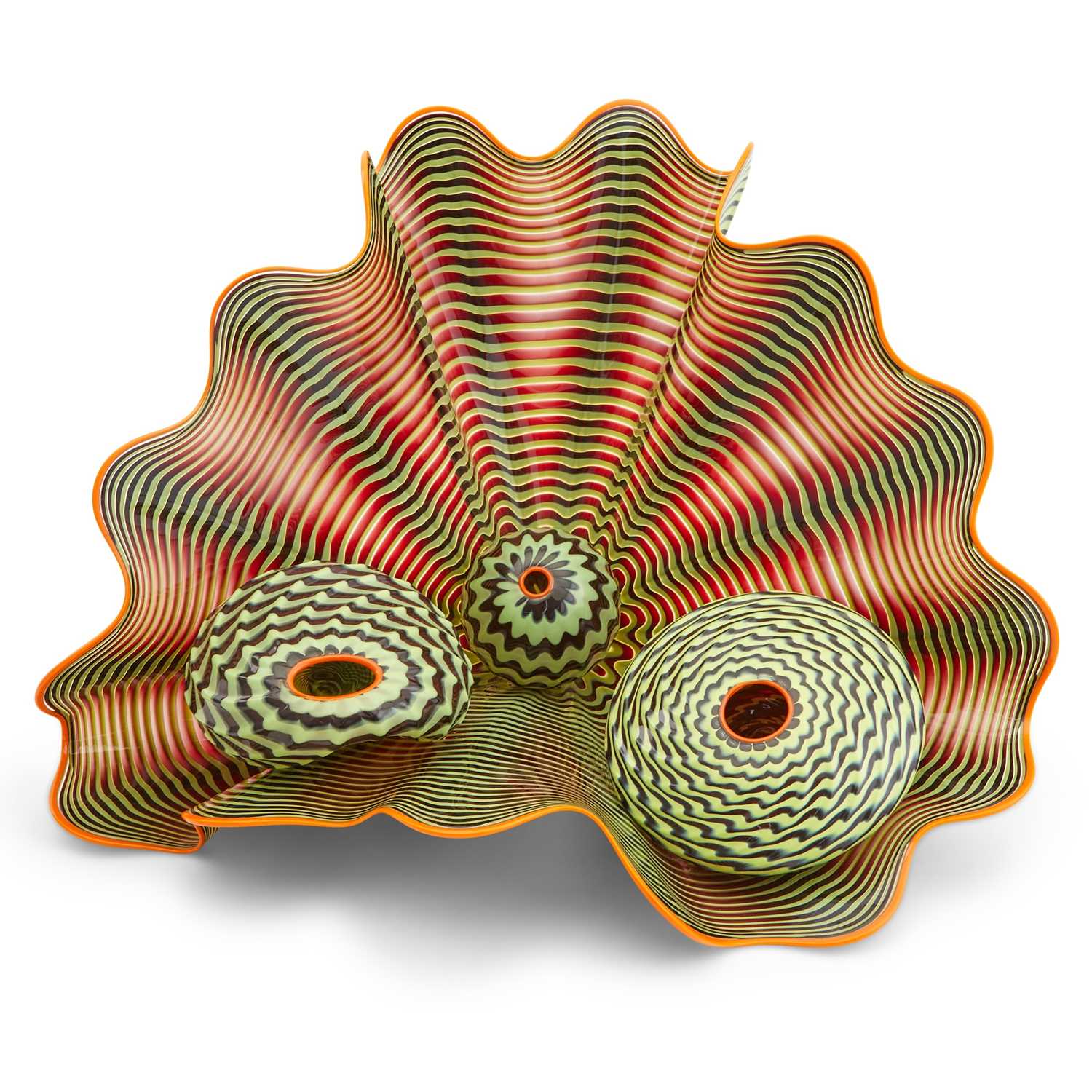 Lot 625 - Dale Chihuly Blown Glass Four-Piece Persian Set