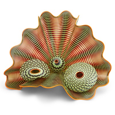 Lot 625 - Dale Chihuly Blown Glass Four-Piece Persian Set
