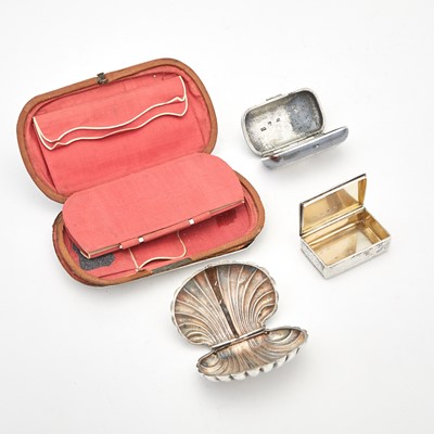 Lot 21 - Group of Four Russian Silver and Niello Articles