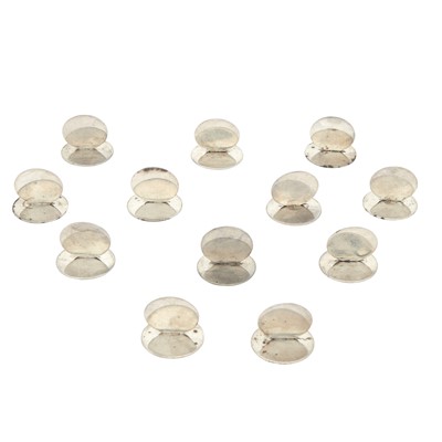 Lot 207 - Set of Twelve English Sterling Silver Place Card Holders