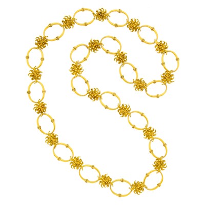 Lot 181 - Hermès Paris Long Gold Link Necklace