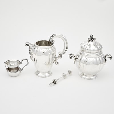 Lot 103 - Buccellati Sterling Silver Cream and Sugar Set