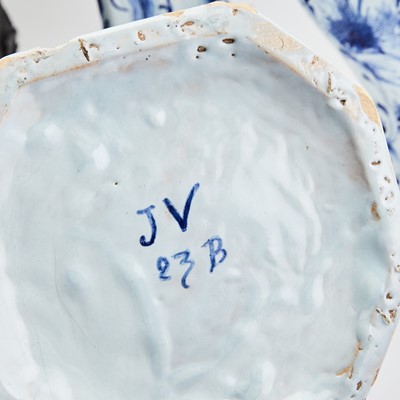Lot 389 - Three Piece Dutch Delft Garniture