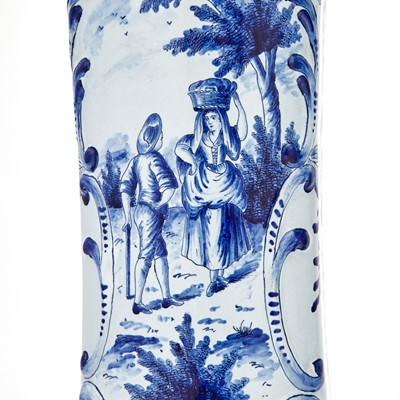 Lot 389 - Three Piece Dutch Delft Garniture
