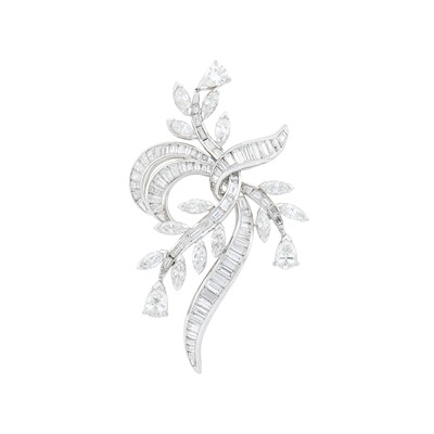 Lot 62 - Platinum and Diamond Brooch