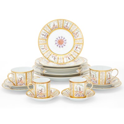Lot 332 - Le Tallec for Tiffany & Co.  Porcelain "Carousel Chinois" Pattern Dinner Service