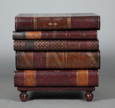 Lot 319 - Faux Book Form Chest of Five Drawers