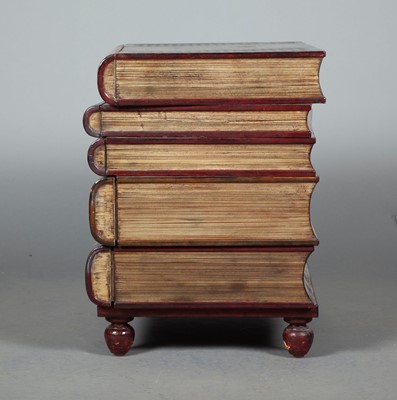 Lot 319 - Faux Book Form Chest of Five Drawers
