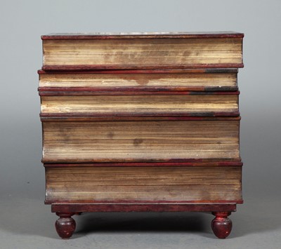 Lot 319 - Faux Book Form Chest of Five Drawers