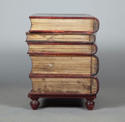 Lot 319 - Faux Book Form Chest of Five Drawers