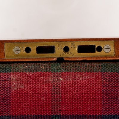 Lot 297 - Regency Brass-Bound Mahogany Lap Desk on Stand