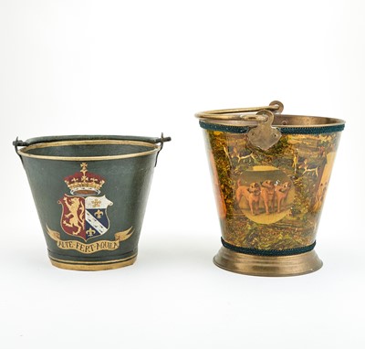 Lot 383 - Group of Leather & Other Waste Bins