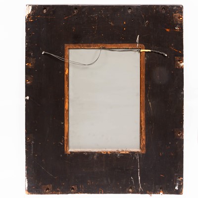 Lot 322 - Dutch Style Faux Tortoise Shell and Ebonized Mirror