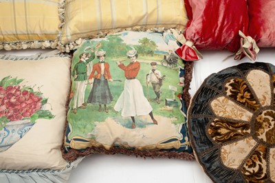 Lot 359 - Group of Custom Throw Pillows